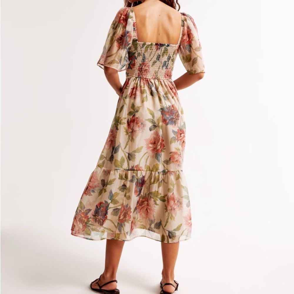 The A&F Emerson Angel Sleeve Midi Dress Large Tall - Picture 7 of 8